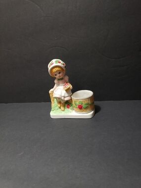Vintage 1980 JASCO *Strawberry Patches* Votive Candle Holder
